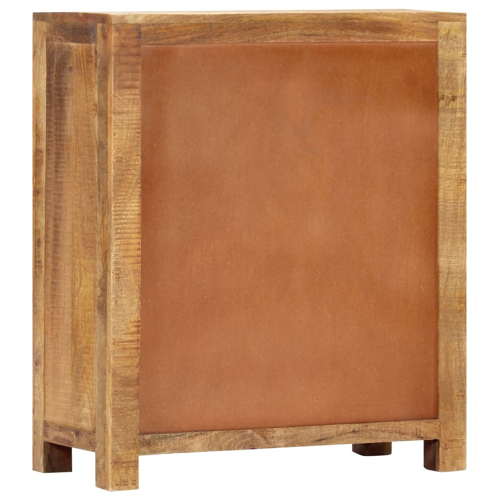 Sideboard 65x30x75 cm Solid Rough Mango Wood